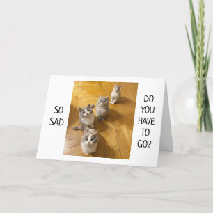 **YOU WILL BE MISSED** SAYING GOOD-BYE  CARD KAART