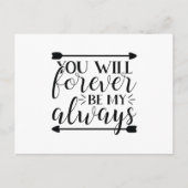 You will forever be my always briefkaart (Voorkant)