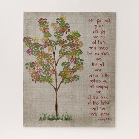 You will go out with Joy Isaiah 55 verse Legpuzzel (Verticaal)