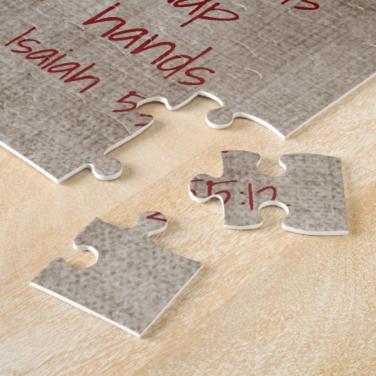 You will go out with Joy Isaiah 55 verse Legpuzzel (Zijkant)