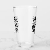 You Will Have Joy and Gladness Inspirational Quote Glas (Rechts)