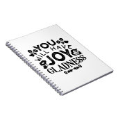You Will Have Joy and Gladness Inspirational Quote Notitieboek (Rechterzijde)