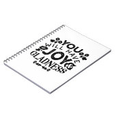You Will Have Joy and Gladness Inspirational Quote Notitieboek (Linkerzijde)