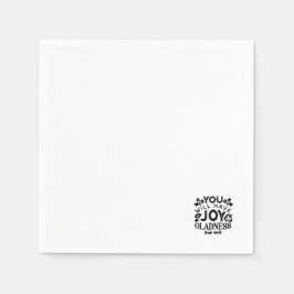 You Will Have Joy and Gladness Inspirational Quote Servet