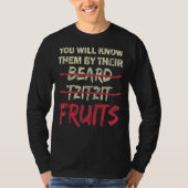 You Will Know Them By Their Beard Tzitzit Fruits T-shirt (Voorkant)