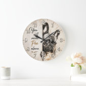 You Will Never Pee Alone French Bulldog Grote Klok (Huis)