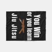 You Win Or You Learn Jiujitsu Judo Karate Boxing K Fleece Deken (Voorkant (Horizontaal))