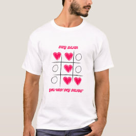 'You Won My Heart'-ontwerp met roze liefdesharten T-shirt