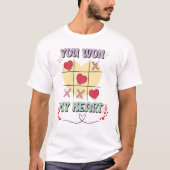 You Won My Heart T-Shirt voor mannen - Valentijnsd (Voorkant)