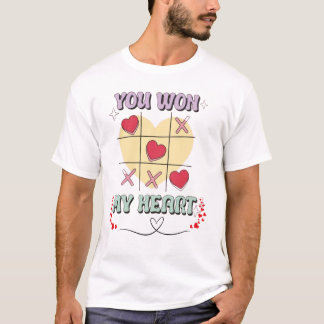 You Won My Heart T-Shirt voor mannen - Valentijnsd