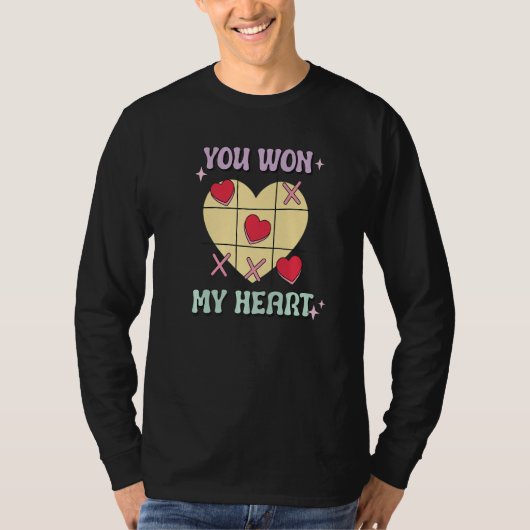You Won My Heart  XO Game Valentines Day T-shirt (Voorkant)