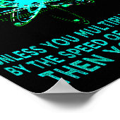 You You Energy Funny Physicist Physics Lover Poster (Hoek)