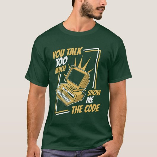 Youalkoo Veel Laat Mehe Code Coder Software grappi T-shirt (Voorkant)
