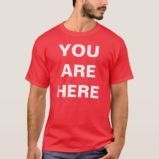 YOUAREHERE T-SHIRT (Voorkant)
