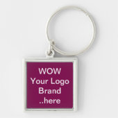 Youe Design Logo Canvas tas Promotieproduct Sleutelhanger (Voorkant)