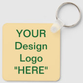 Youe Design Logo Canvas tas Promotieproduct Sleutelhanger (Achterkant)