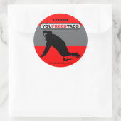 Youfreedtaos 3" sticker (Tas)