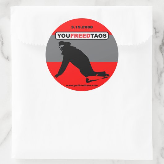 Youfreedtaos 3" sticker (Tas)
