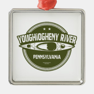 Youghiogheny River, Pennsylvania Metalen Ornament