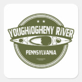 Youghiogheny River, Pennsylvania Vierkante Sticker (Voorkant)
