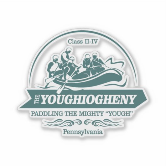 Youghiogheny River (rafting2) Sticker (Voorkant)