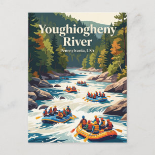 Youghiogheny-rivier, Pennsylvania, VS Briefkaart
