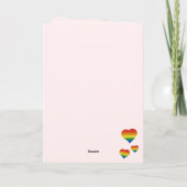 You'll Always Be My Valentine LGBT Hearts Flag Feestdagen Kaart (Achterkant)