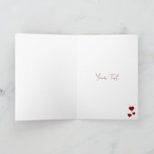 You'll Always Be My Valentine Mr and Mrs Folded Feestdagen Kaart (Binnen)