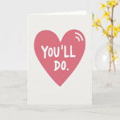Youll Do Heart Love Card Kaart (Gele Bloem)