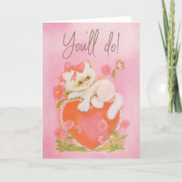 YOU'LL DO - leuke retro Valentijnsdag kaart
