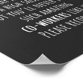 you'll never find such amazing co-workers like us! poster (Hoek)