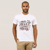 You'll Never Walk Alone - Comforting Hand-Lettered T-shirt (Voorkant volledig)