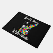 You'll Never Walk Alone Vader Dochter Autisme Deurmat (Schuin)
