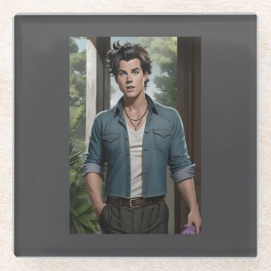 Young Ace Glazen Onderzetter (Voorkant)