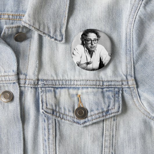 Young Activist Bernie Sanders Foto Button (In situ)