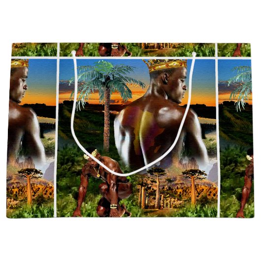 Young African King Groot Cadeauzakje (Voorkant)