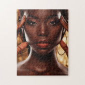 Young African Lady Legpuzzel (Verticaal)