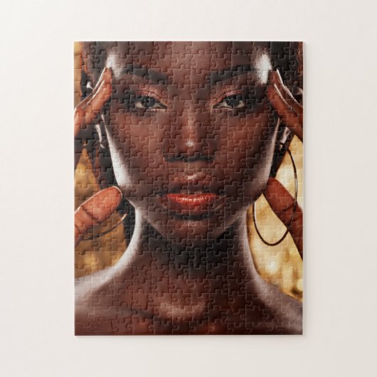 Young African Lady Legpuzzel (Verticaal)