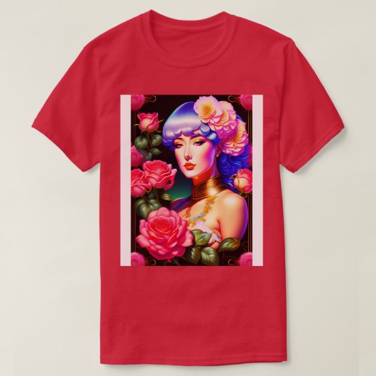 Young Agatha Christie Retro Art T-shirt (Design voorkant)