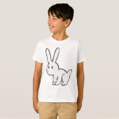 Young and Cute White Rabbit T-shirt (Voorkant volledig)