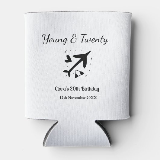 Young and twenty adventure happy birthday add name blikjeskoeler (Voorkant)