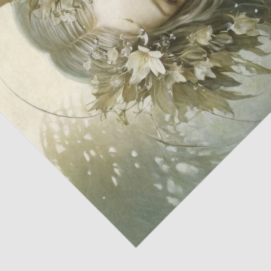 Young Angel - Decoupage - Tissuepapier (Detail)