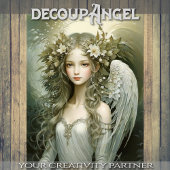 Young Angel - Decoupage - Tissuepapier