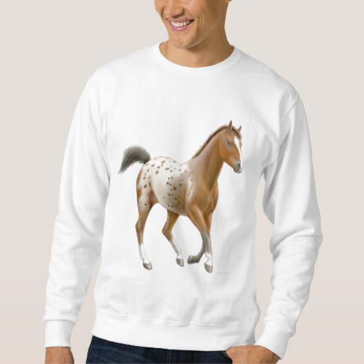Young Appaloosa Horse Sweatshirt (Voorkant)