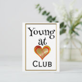 Young at Heart Club Briefkaart (Staand voorkant)