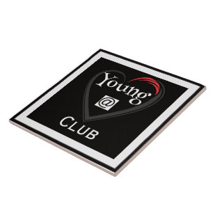 Young at Heart Club Keramische Tegels Tegeltje