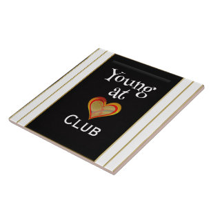 Young at Heart Club Keramische Tegels Tegeltje