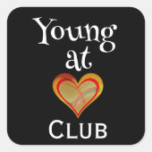 Young at Heart Club Sticker (Voorkant)