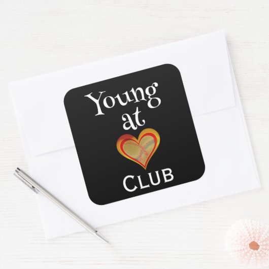 Young at Heart Club Sticker (Envelop)