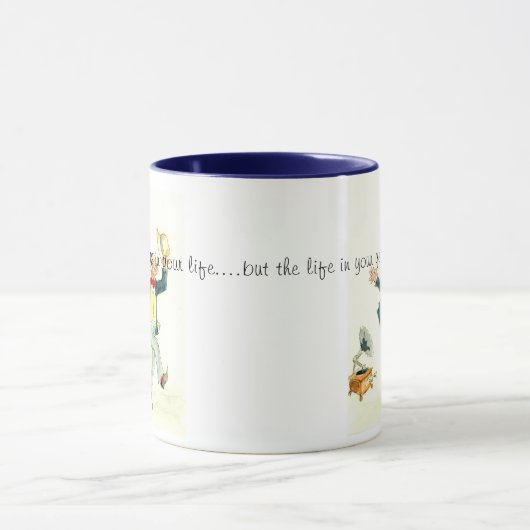 'Young at Heart' Koffie Mok met Quote (Midden)